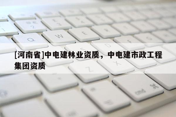 [河南省]中電建林業(yè)資質(zhì)，中電建市政工程集團(tuán)資質(zhì)