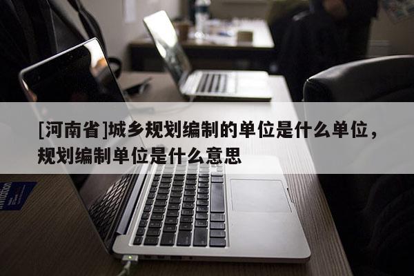 [河南省]城鄉規劃編制的單位是什么單位，規劃編制單位是什么意思