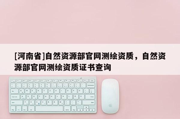 [河南省]自然資源部官網測繪資質，自然資源部官網測繪資質證書查詢
