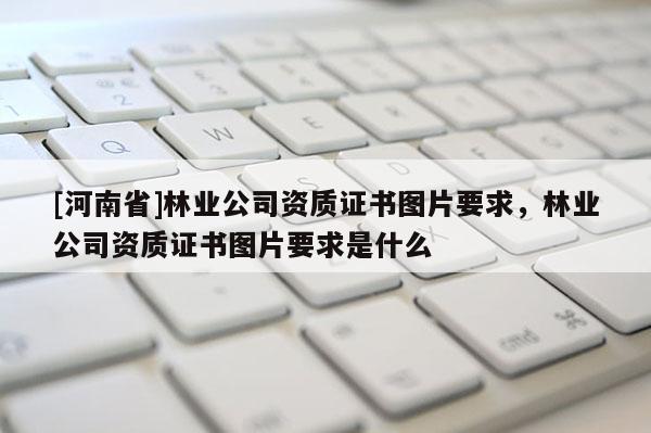[河南省]林業(yè)公司資質(zhì)證書(shū)圖片要求，林業(yè)公司資質(zhì)證書(shū)圖片要求是什么