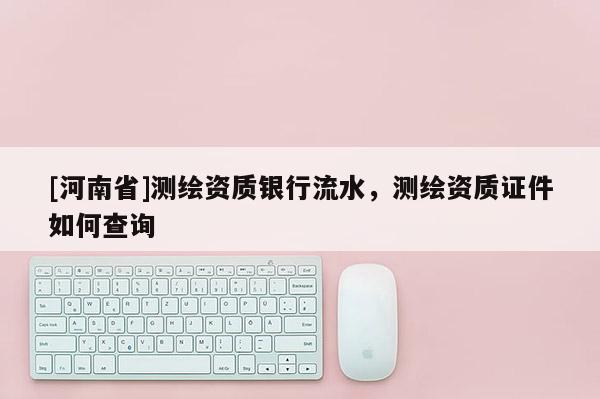 [河南省]測繪資質銀行流水，測繪資質證件如何查詢