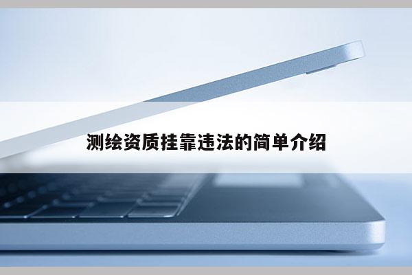 測繪資質 *** 違法的簡單介紹